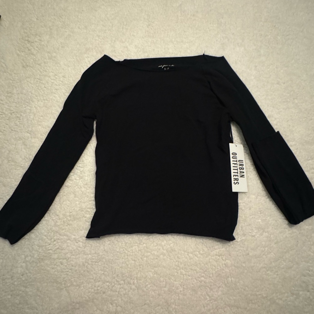 Urban Outfitters Black Fitted Bodysuit Blouse